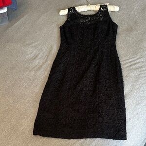 Elegant WHBM Black Lace Dress